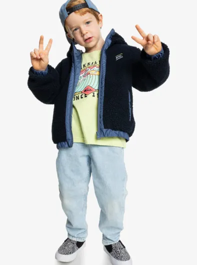 All Seas - Veste à capuche isolante réversible pour Garçon 2-7 ans