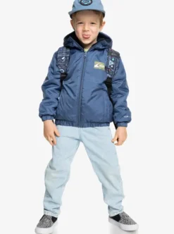 All Seas - Veste à capuche isolante réversible pour Garçon 2-7 ans