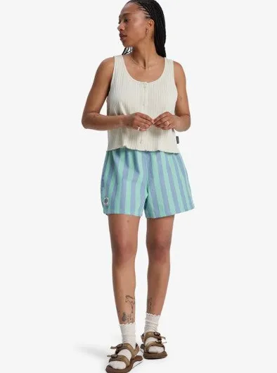 AOP - Short à taille élastique pour Femme