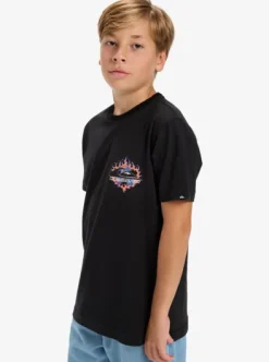 Ev In Flames - T-Shirt à manches courtes pour Garçon 8-16 ans