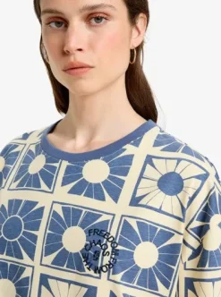 Flore - Robe manches courtes en maille pour Femme
