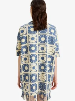 Flore - Robe manches courtes en maille pour Femme