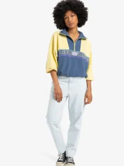 Half - Sweat avec demi-zip pour Femme