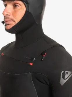 4/3mm Marathon Sessions - Combinaison de surf à capuche avec zip poitrine pour Homme