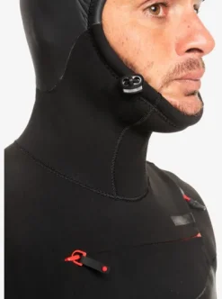 4/3mm Marathon Sessions - Combinaison de surf à capuche avec zip poitrine pour Homme