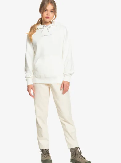 Quiksilver Womens - Sweat à capuche oversize en matière biologique pour Femme