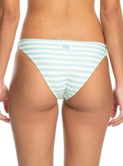 Ribbed All-Over Print - Bas de bikini échancré pour Femme