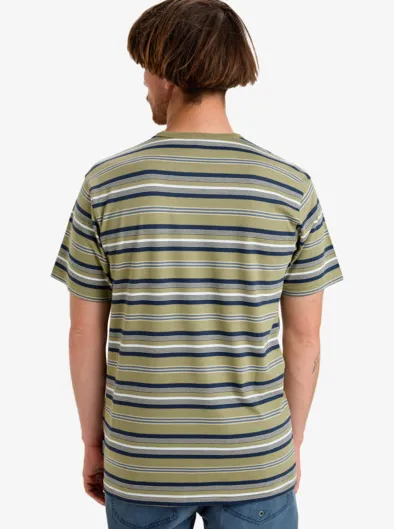 Tengha Stripe - Haut manches courtes en maille pour homme
