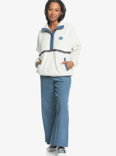 UNI - Sweat polaire à demi-zip pour Femme